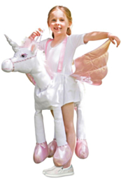 Rijdend op een unicorn kids