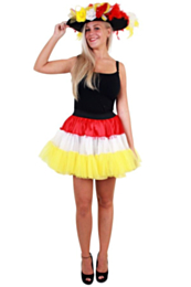 Petticoat rood/wit/geel