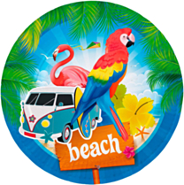 Bord 23cm Zomer