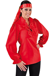 Piratenblouse rood