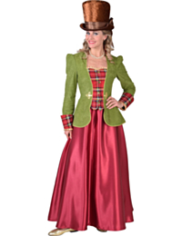 Victoriaanse dame groen