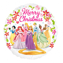 Folieballon Merry Christmas Princess