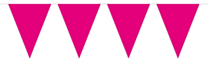 Vlaggenlijn Effen Magenta 10mtr