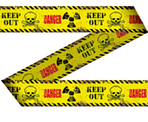 Markeerlint Danger/Keep Out 15Mtr
