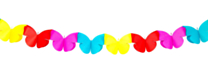 Mini Slinger Papier Vlinder 2mtr