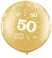 Ballon 90cm 50 jaar Gold