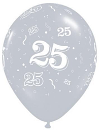 Ballon 25 jaar Silver