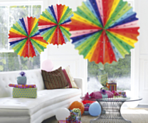 Honeycomb fan Multicolor 45cm