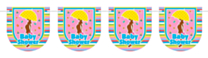 Vlaggenlijn Babyshower 6mtr