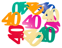 Tafelconfetti XL 40 Jaar