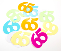 Tafelconfetti XL 65 Jaar