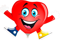 Mini Folieballon Heart with arms and feet