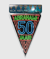 Neon vlaggenlijn - Abraham