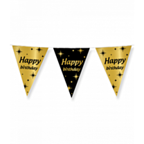 Classy Party flags foil - Happy birthday