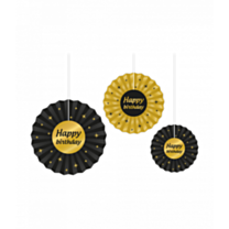 Classy party swirls - Happy birthday