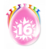 Happy party balloons - 16 years