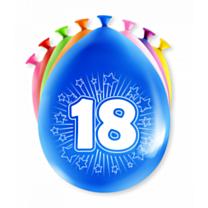 Happy party balloons - 18 years