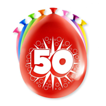 Happy party balloons - 50 years