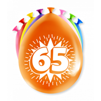 Happy party balloons - 65 years