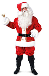 Kerstman plushe luxe