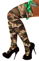 Stay-up kous camouflage+strik