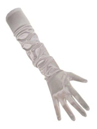 Handschoenen zilver 48 cm 