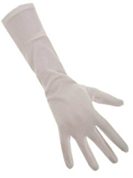 Handschoenen stretch wit luxe nylon XXL