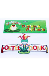 Applicatie kikker met banner ca. 26x13