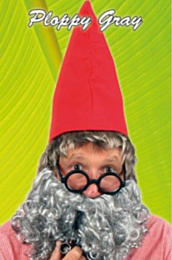 Baard krul grijs Ploppy