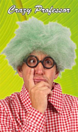 Pruik Crazy professor