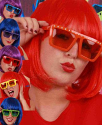 Bril party recht model assortiment kleuren