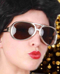 Elvis bril zilver