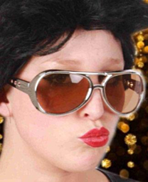 Elvis bril zilver populaire
