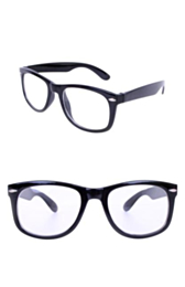 Blues brother bril zwart met blank glas