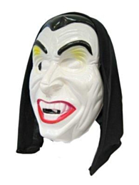 Masker dracula + hoofddoek (Halloween)