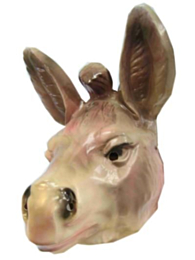 Masker ezel plastic volwassen