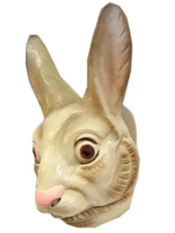 Masker konijn plastic volwassen