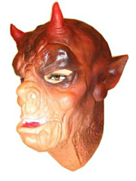 Masker latex aap met horens