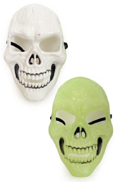 Masker skelet wit en UV-light 2 assorti