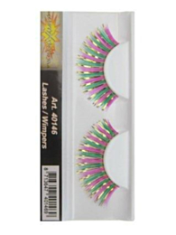 Wimpers pink/groen/goud