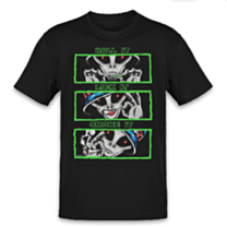 T-shirt Roll It Alien Blacklight