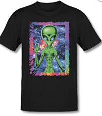 T-shirt  Alien Space Blacklight