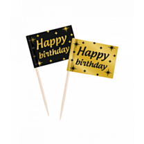 Classy party cocktail picks - Happy birthday