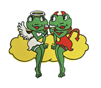 Engel en Duivel rug embleem