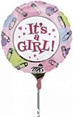 Folieballon Dots&Pins It'S A Girl