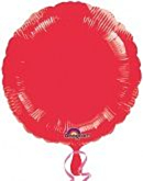 Folieballon Red Round