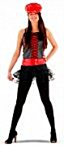 Rood Zwarte Tutu+Top en Pet S/M