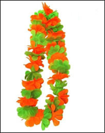 Hawaii slinger oranje/groen