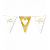 Party Flags foil - Just married