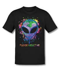 T-shirt Abduct me Blacklight